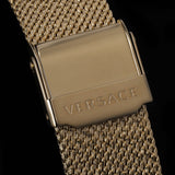 Versace Meander Greca White Dial Gold Mesh Bracelet Watch for Women - VELW00820