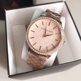 Michael Kors Argyle Quartz Rose Gold Dial Rose Gold Steel Strap Watch For Women - MK3156