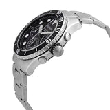 Fossil FB-03 Chronograph Black Dial Silver Steel Strap Watch for Men - FS5725