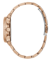 Guess Cosmic Chronograph Rose Gold Dial Rose Gold Steel Strap Watch for Women - GW0465L2