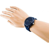 Tommy Hilfiger Denim Blue Dial Blue Rubber Strap Watch for Men - 1791556