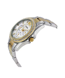 Fossil Riley White Dial Two Tone Steel Strap Watch for Women - ES3204