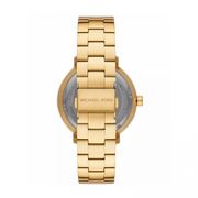 Michael Kors Blake Quartz Black Dial Gold Steel Strap Watch for Men - MK9136