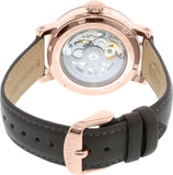 Fossil Boyfriend Automatic Skeleton Grey Dial Grey Leather Strap Watch for Women - ME3089