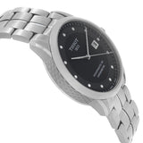 Jam Tangan Pria Tissot T Classic Luxury Powermatic 80 Dial Hitam Tali Baja Perak - T086.408.11.056.00