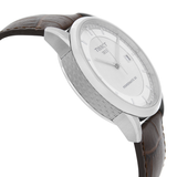 Tissot Luxury Powermatic 80 Silver Dial Brown Leather Strap Watch Untuk Pria - T086.407.16.031.00