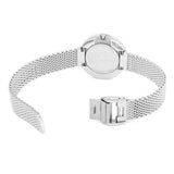 Calvin Klein Firm White Dial Silver Mesh Bracelet Watch for Women - K3N23126