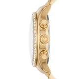 Michael Kors Janelle Quartz Gold Dial Gold Steel Strap Watch For Women - MK7381