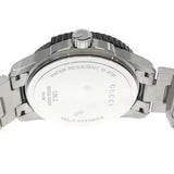 Gucci G Timeless Black Dial Silver Steel Strap Watch For Men - YA126249