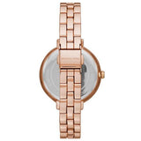 Michael Kors Charley Three-Hand Analog Rose Gold Dial Rose Gold Steel Strap Watch for Women - MK4400