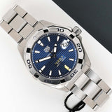 Tag Heuer Aquaracer Automatic Blue Dial Silver Steel Strap Watch for Men - WBD2112.BA0928