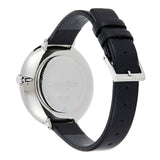 Calvin Klein Full Moon Black Dial Black Leather Strap Watch for Women - K8Y231C1