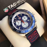 Tag Heuer Formula 1 Redbull Edition Chronograph Blue Dial Blue NATO Strap Watch for Men - CAZ1018.FC8213