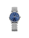 Maurice Lacroix Eliros Sunbrushed Blue Dial Silver Steel Strap Watch for Women - EL1094-SS002-130-1