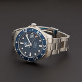 Tag Heuer Aquaracer Caliber 5 Automatic Blue Dial Silver Steel Strap Watch for Men - WAN2111.BA0822