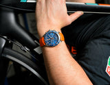 Tag Heuer Formula 1 Quartz Chronograph Blue Dial Orange Rubber Strap Watch for Men - CAZ1014.FT8028