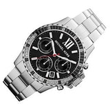 Michael Kors Everest Chronograph Black Dial Silver Steel Strap Watch For Women - MK5753