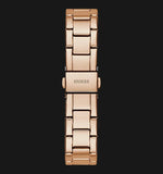 Guess Cosmic Chronograph Rose Gold Dial Rose Gold Steel Strap Watch for Women - GW0465L2