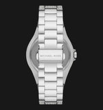 Michael Kors Lennox Three Hand Blue Dial Silver Steel Strap Watch For Women - MK6990