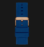 Guess Matrix Multifunction Blue Dial Blue Rubber Strap Watch for Men - GW0423G4