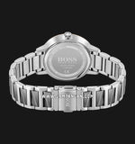Hugo Boss Signature Grey Dial Silver Steel Strap Watch for Men - 1502569
