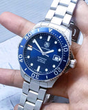 Tag Heuer Aquaracer Caliber 5 Automatic Blue Dial Silver Steel Strap Watch for Men - WAN2111.BA0822