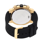Guess Navigator Chronograph Black Dial Black Rubber Strap Watch for Men - GW0264G3
