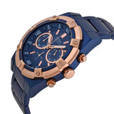 Guess Jolt Analog Blue Dial Blue Steel Strap Watch for Men - W0377G4