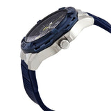 Guess Genesis Multi Function Analog Blue Dial Blue Rubber Strap Watch For Men - W1254G1