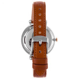 Fossil Jacqueline White Dial Brown Leather Strap Watch for Women - ES3842