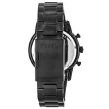 Fossil Townsman Chronograph Black Dial Black Steel Strap Watch for Men - FS5379