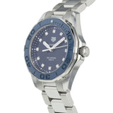 Tag Heuer Aquaracer Diamonds Blue Dial Silver Steel Strap Watch for Women - WAY131L.BA0748