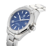 Jam Tangan Pria Tag Heuer Aquaracer Automatic Blue Dial Silver Steel Strap - WAY2112.BA0928