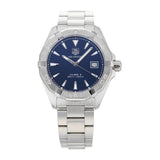 Jam Tangan Pria Tag Heuer Aquaracer Automatic Blue Dial Silver Steel Strap - WAY2112.BA0928