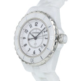 Chanel J12 Ceramic White Dial White Steel Strap Watch for Women - J12 H0968