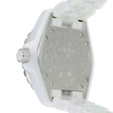 Chanel J12 Ceramic White Dial White Steel Strap Watch for Women - J12 H0968