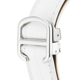 Cartier Ballon Bleu de Cartier Silver Dial White Leather Strap Watch for Women - W6920087