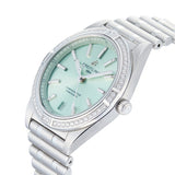 Breitling Chronomat Automatic 36 Diamonds Green Dial Two Tone Steel Strap Watch for Women - A10380591L1A1