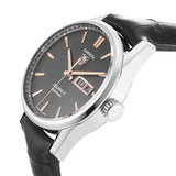 Jam Tangan Pria Tag Heuer Carrera Calibre 5 Automatic Black Dial Black Leather Strap - WAR201C.FC6266