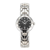 Tag Heuer Link Quartz Diamonds Black Dial Silver Steel Strap Watch for Women - WAT1410.BA0954