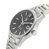 Tag Heuer Carrera Automatic Black Dial Silver Steel Strap Watch for Men - WAR211A.BA0782