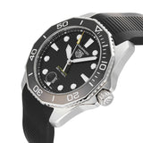 Tag Heuer Aquaracer Professional 300 Automatic Black Dial Black Rubber Strap Watch for Men - WBP201A.FT6197