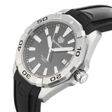 Tag Heuer Aquaracer Quartz Black Dial Black Rubber Strap Watch for Men -  WBD1110.FT8021