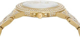 Michael Kors Camille Three-Hand Crystals White Dial Gold Steel Strap Watch for Women - MK4800