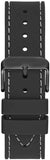 Guess Odyssey Quartz Black Dial Black Silicone Strap Watch For Men - W1108G3