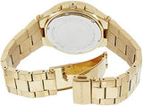 Michael Kors Wyatt Chronograph White Dial Gold Steel Strap Watch For Women - MK5933