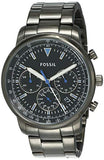 Fossil Goodwin Chrono Analog Black Dial Black Steel Strap Watch for Men - FS5518