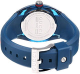 Gucci Sync Quartz Blue Dial Blue Rubber Strap Watch For Men - YA137304