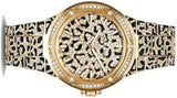 Michael Kors Lennox Three Hand Crystals Gold Dial Two Tone Steel Strap Watch For Women - MK7284