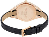 Calvin Klein Rebel Black Dial Black Leather Strap Watch for Women - K8P236C1